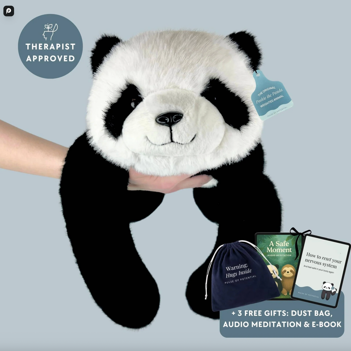Pookie the Panda Weighted Animal