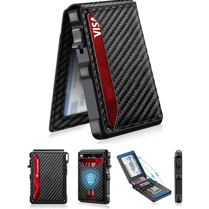 Aluminum Bifold Pop-Up Wallet