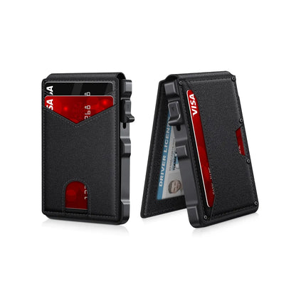 Aluminum Bifold Pop-Up Wallet