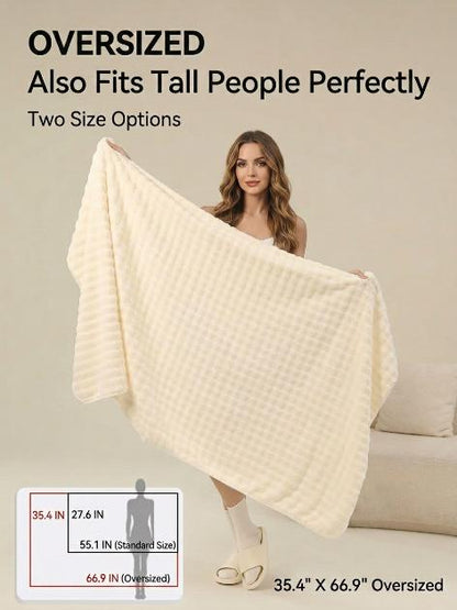 Oversized Bubble Fleece Bath Towel