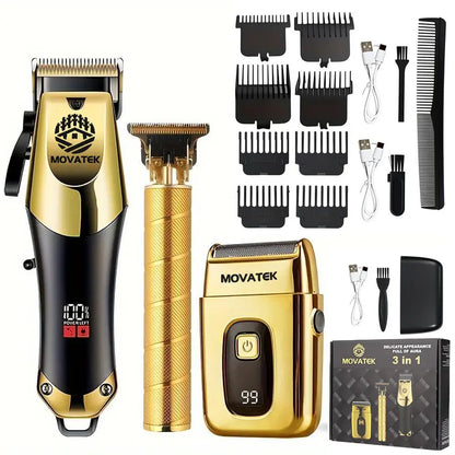 3-in-1 Professional Clipper & Trimmer Kit