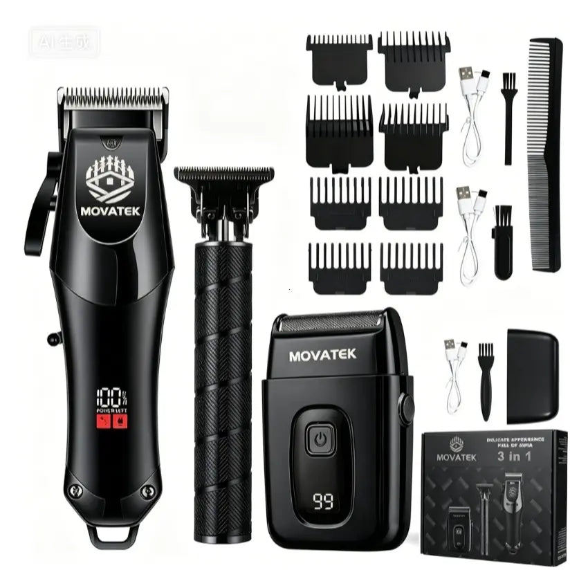3-in-1 Professional Clipper & Trimmer Kit