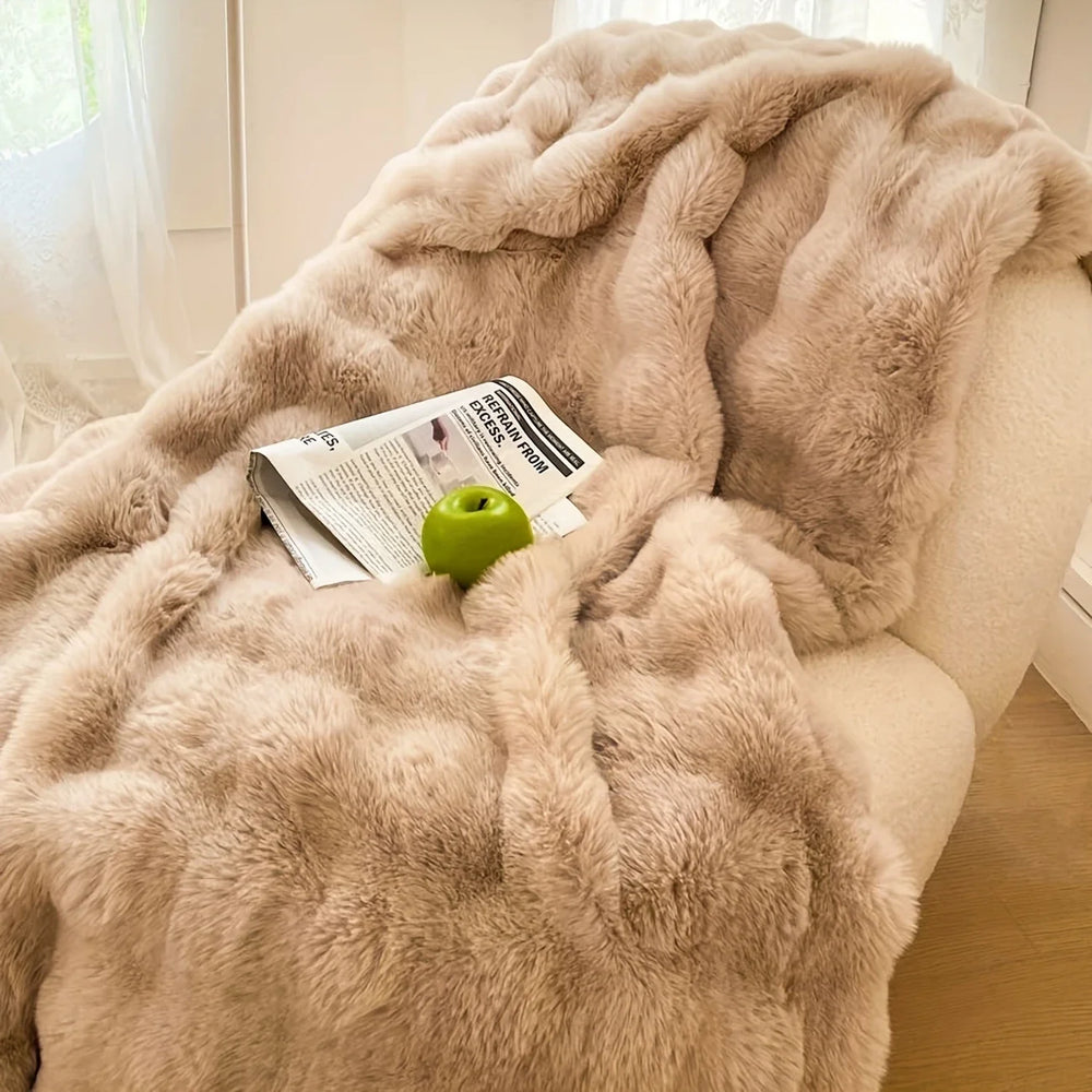 Soft Rabbit Fleece Blanket