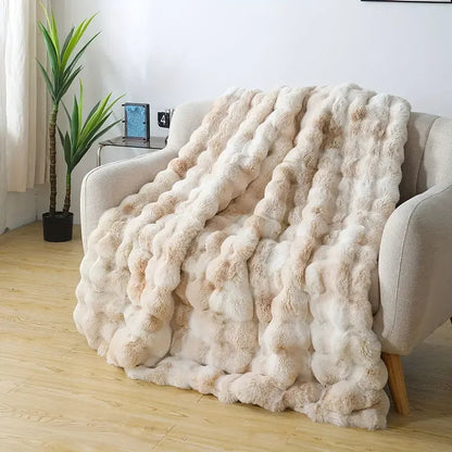 Soft Rabbit Fleece Blanket