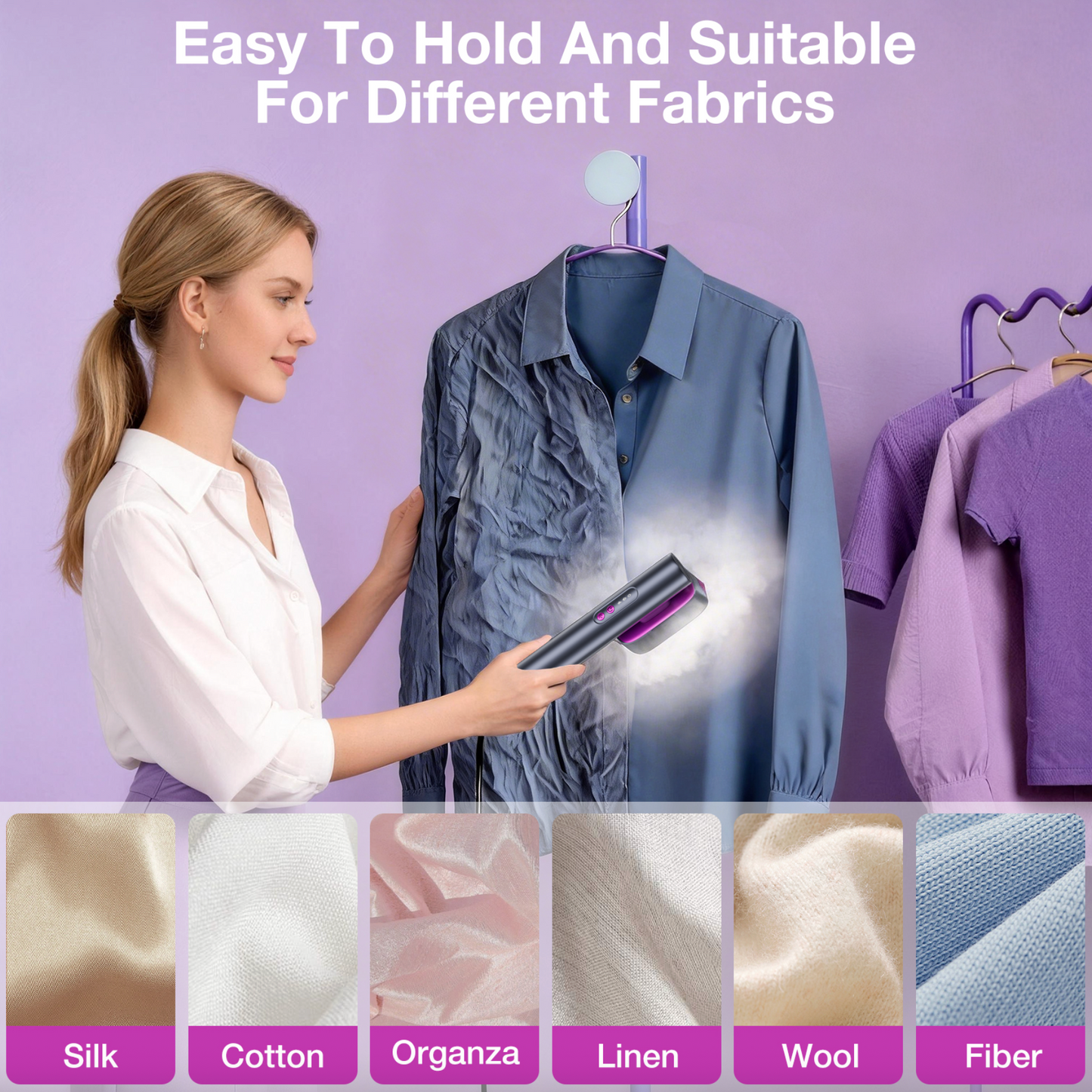 2-in-1 Handheld Steamer + Iron