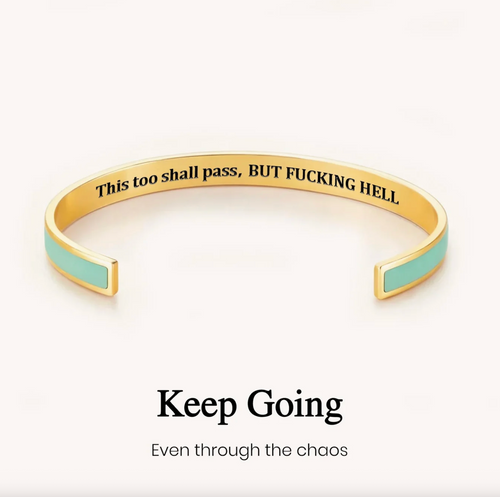 This Too Shall Pass Color Cuff Bracelet