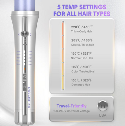Automatic AirShot Hair Curler
