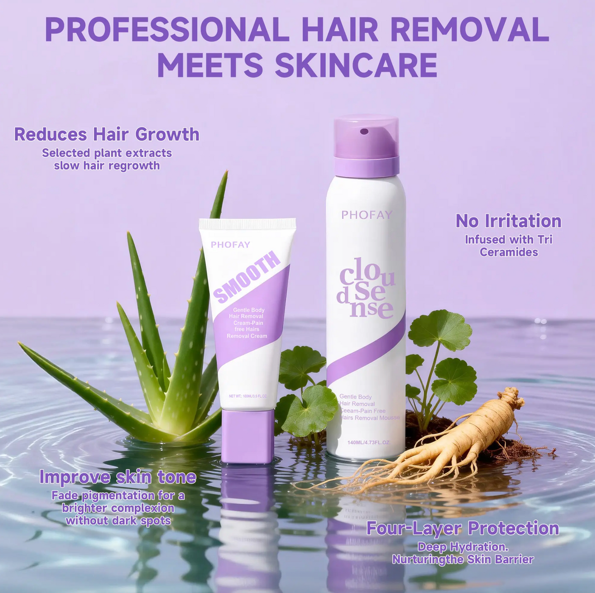 Pain-Free Hair Removal Cream for Sensitive Skin
