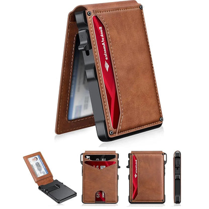 Aluminum Bifold Pop-Up Wallet