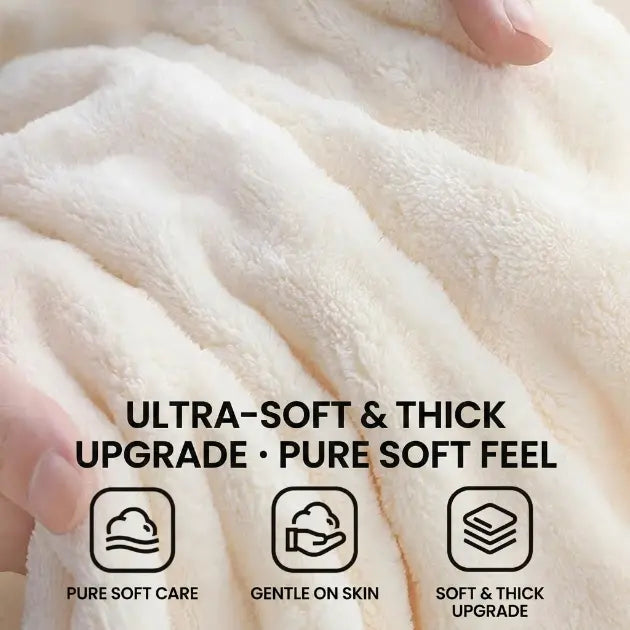 Oversized Bubble Fleece Bath Towel