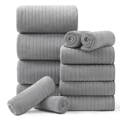 Oversized Bubble Fleece Bath Towel